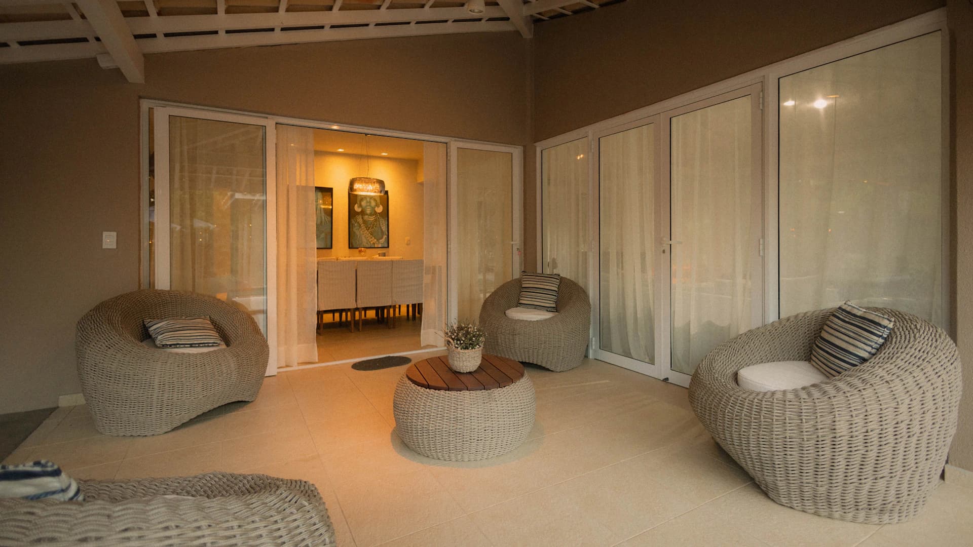 Pristine freshly painted modern interior with clean white walls and architectural trim detail