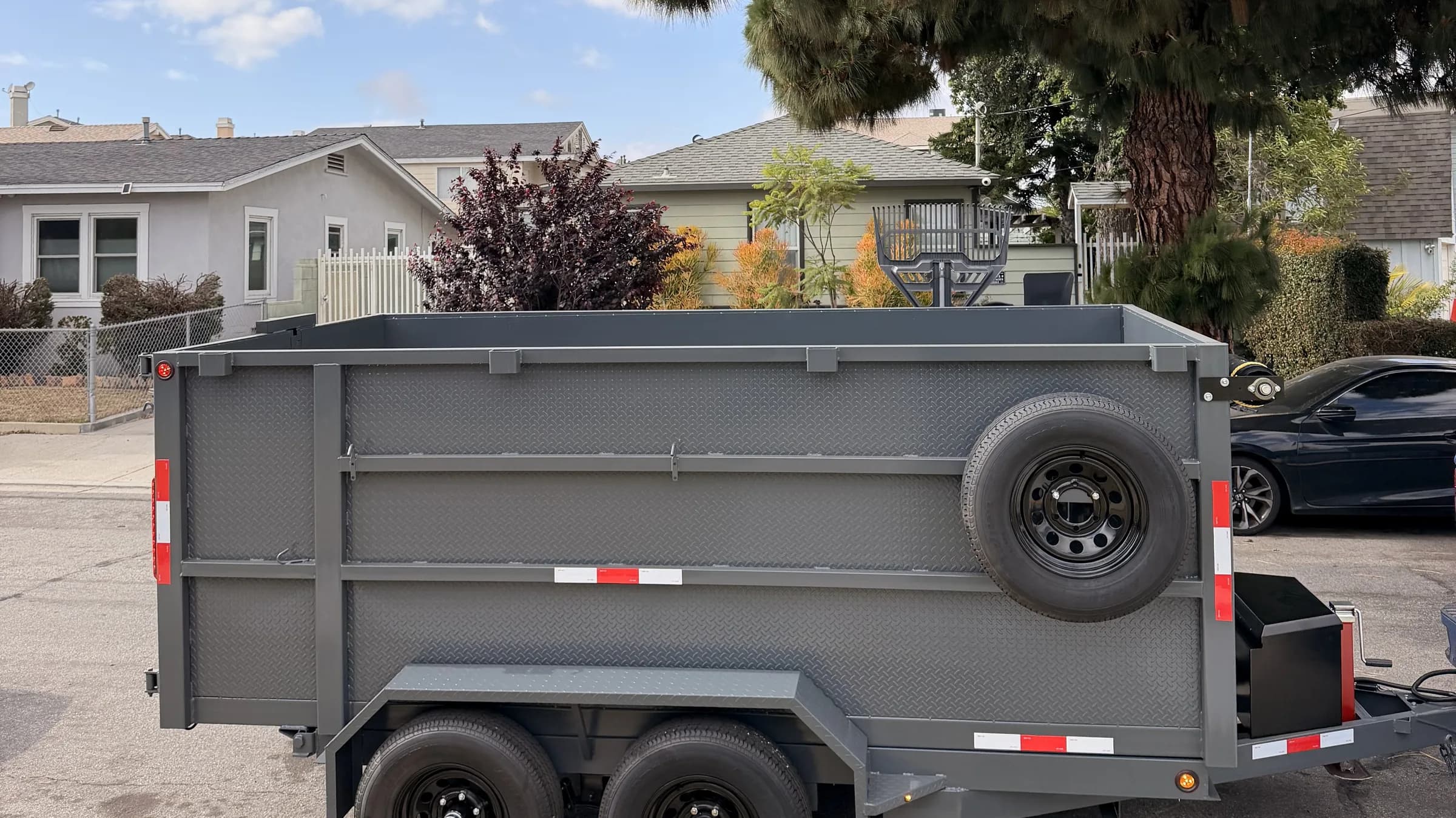 Paragon Home Services 12-foot dump trailer for junk removal in the South Bay, Los Angeles